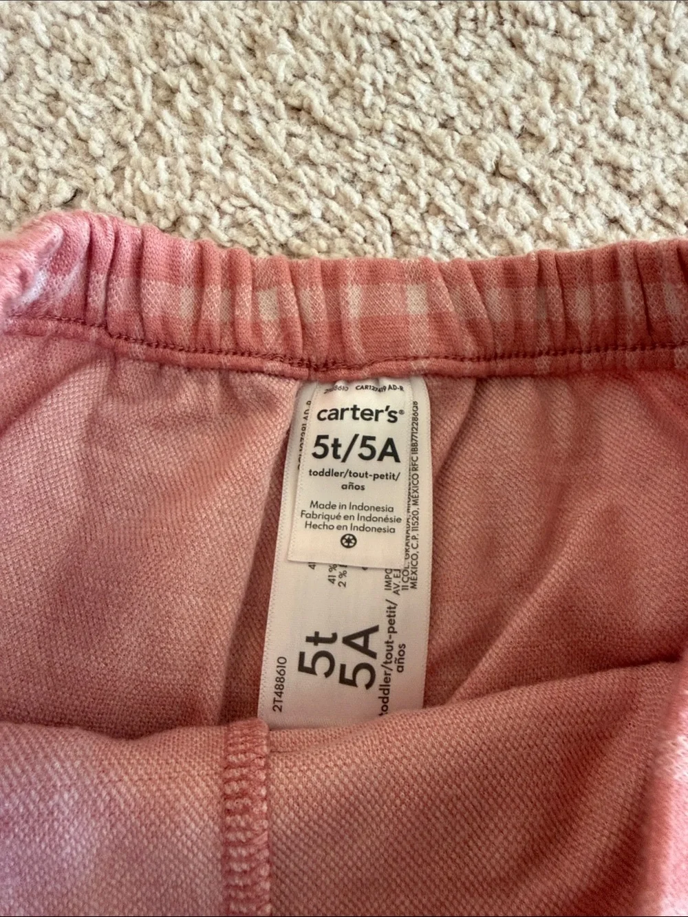 Carter's Pink Plaid Girls' Skort